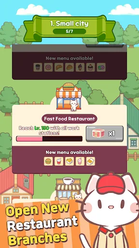 Meow Meow Cafe: Idle food Bar screenshot 2