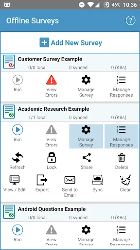 Offline Surveys screenshot 1