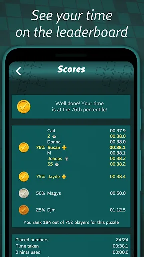 Astraware Number Cross screenshot 2