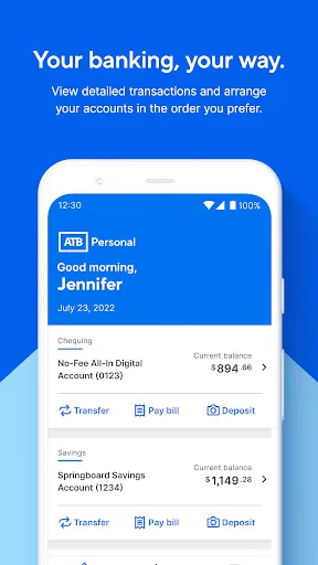 ATB Personal - Mobile Banking screenshot 1