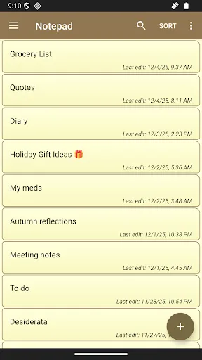 Notepad - simple notes screenshot 1
