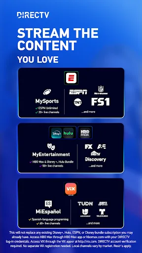 DIRECTV: TV & Movie Streaming screenshot 1