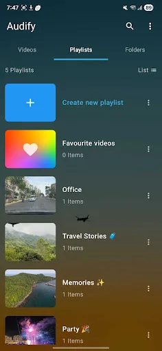 Audify Video Player screenshot 3