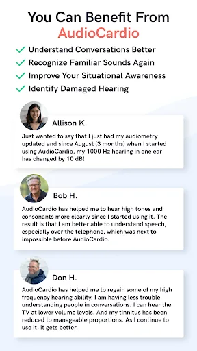 AudioCardio Hearing & Tinnitus screenshot 5