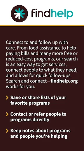 findhelp screenshot 1
