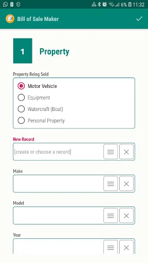 Bill of Sale Maker screenshot 3