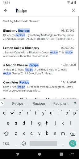Simplenote screenshot 5