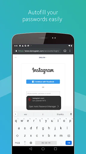 Avira Password Manager screenshot 2