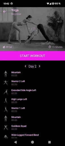 Yoga in 30 days screenshot 2