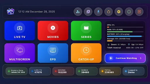 Smart IPTV Stream: LiveTV screenshot 1