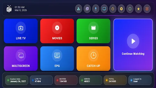 IPTV Smart Player: LiveTV 4K screenshot 1