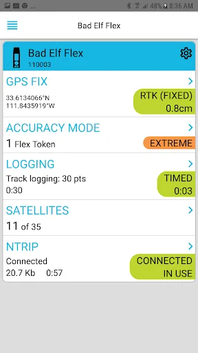 Bad Elf Flex screenshot 1