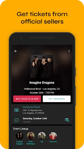 Bandsintown Concerts screenshot 2