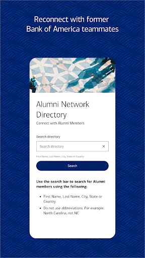 Bank of America Alumni Network screenshot 1