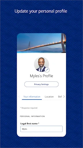 Bank of America Alumni Network screenshot 2