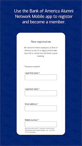 Bank of America Alumni Network screenshot 5