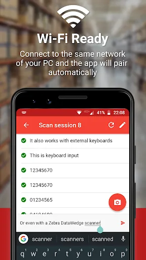 Barcode to PC: Wi-Fi scanner screenshot 2