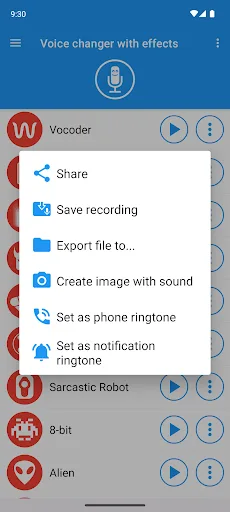 Voice changer with effects screenshot 5