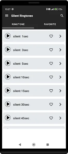 Silent Ringtones screenshot 1