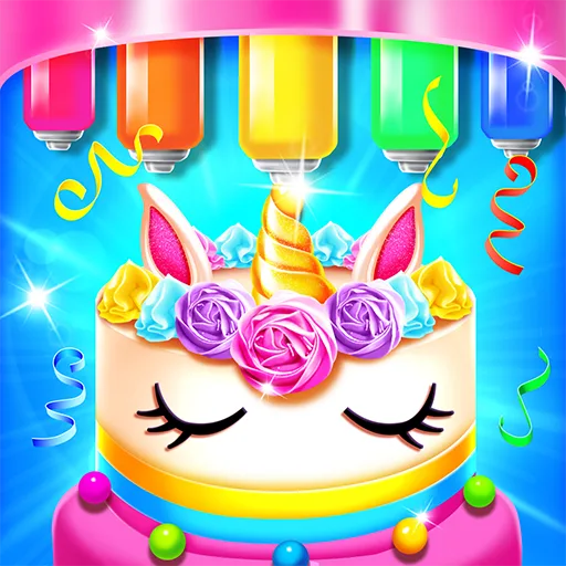 Rainbow Glitter Birthday Cakes