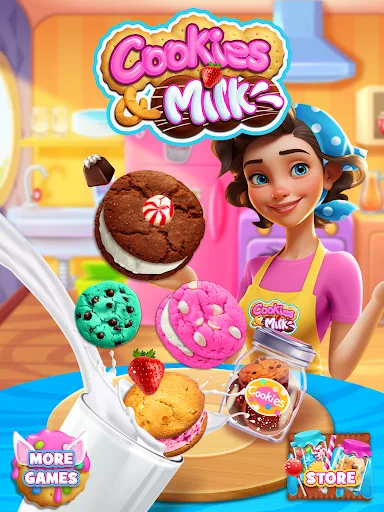 Cookies and Milk Cooking screenshot 5