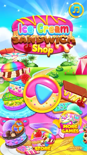 Rainbow Ice Cream Sandwiches screenshot 1