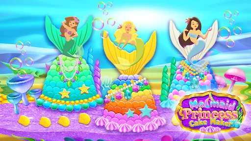 Mermaid Glitter Cake Maker screenshot 5