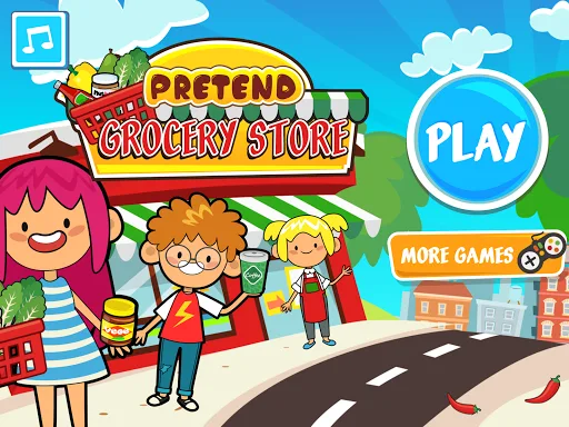 My Pretend Grocery Store Games screenshot 1