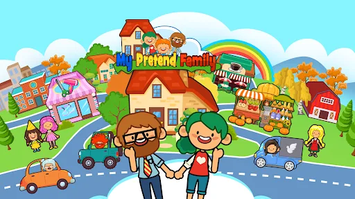 My Pretend Home & Family Town screenshot 1