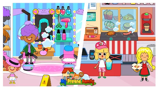 My Pretend Home & Family Town screenshot 2