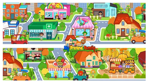 My Pretend Home & Family Town screenshot 3