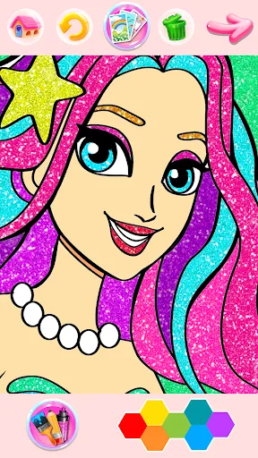 Rainbow Glitter Coloring Book screenshot 4
