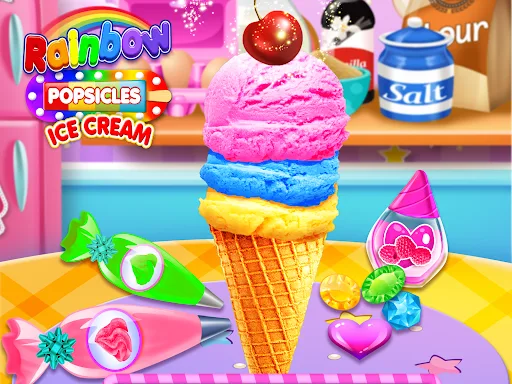 Rainbow Ice Cream Popsicles screenshot 4