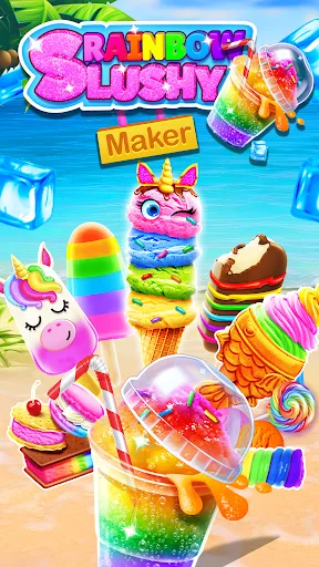 Rainbow Frozen Slushy Truck screenshot 1