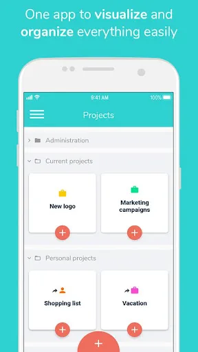 Beesbusy: project management screenshot 1