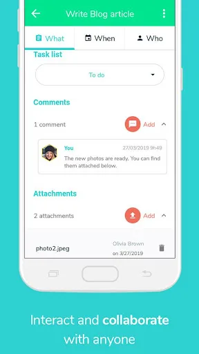 Beesbusy: project management screenshot 3