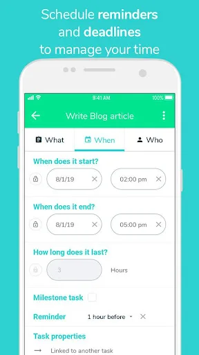 Beesbusy: project management screenshot 4