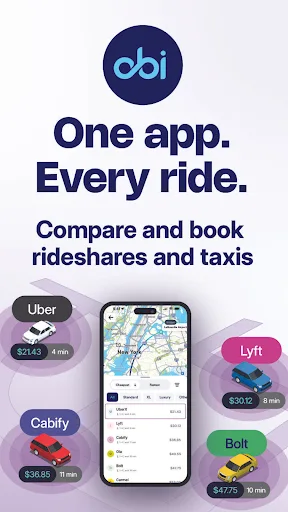 Compare rideshares & taxis screenshot 1