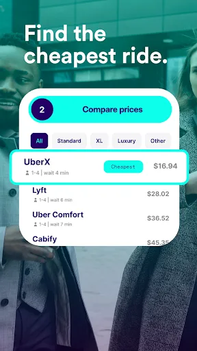 Compare rideshares & taxis screenshot 3