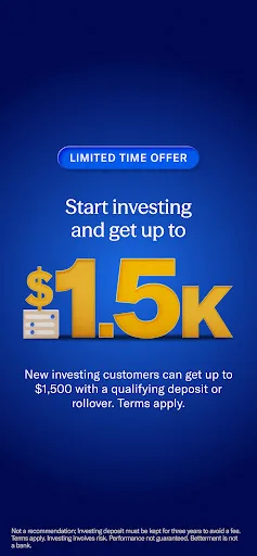 Betterment Invest & Save Money screenshot 3
