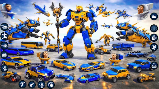 Robot Game Transformation Game screenshot 2