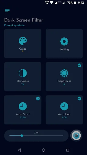 Dark screen filter screenshot 2