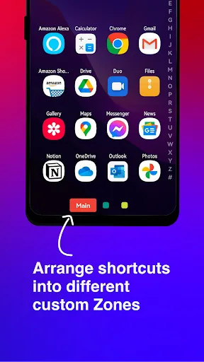 Zone Edge Launcher and drawer screenshot 5