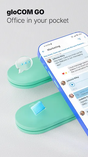 gloCOM GO screenshot 1