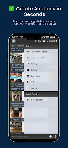Auction bid sniper for eBay screenshot 3