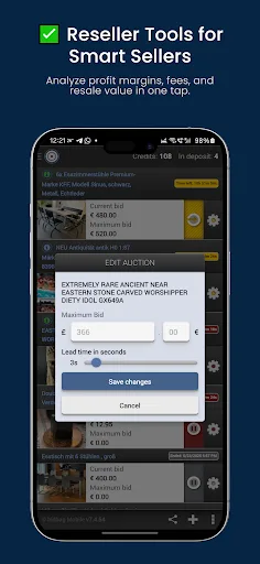 Auction bid sniper for eBay screenshot 4
