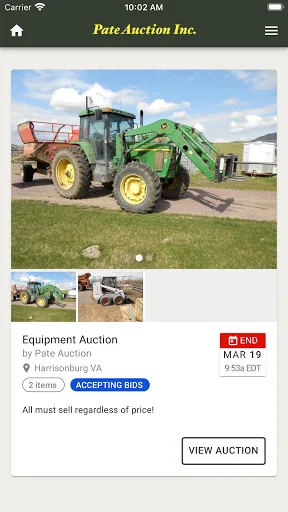 Pate Auction screenshot 3