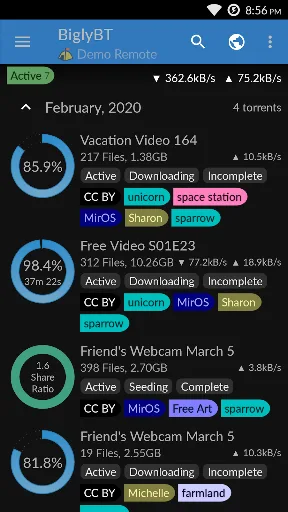 BiglyBT, Torrent Downloader screenshot 1