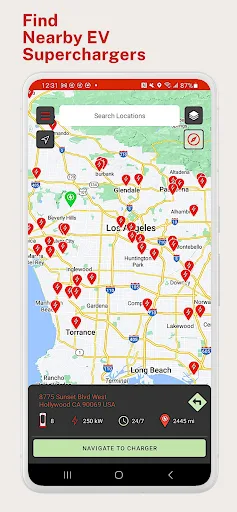Supercharger for Tesla screenshot 1