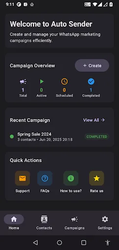 Auto Sender for marketing screenshot 1